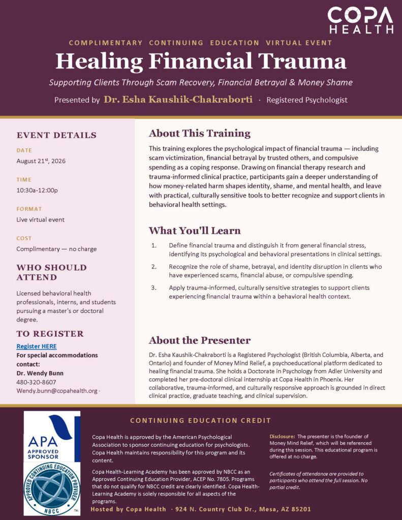 Healing Financial Trauma